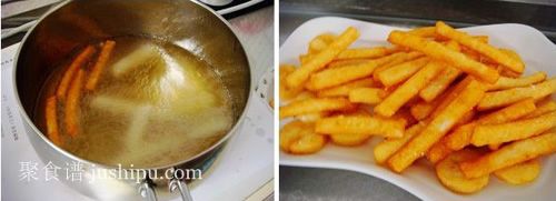 炸土豆条的做法 jushipu.com