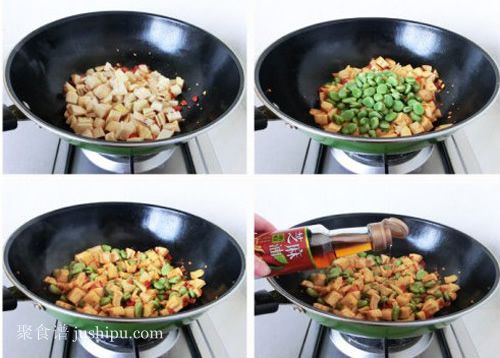 剁椒蚕豆春笋的做法 jushipu.com