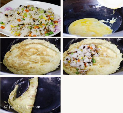 蛋卷饭的做法 jushipu.com