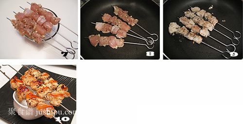 地中海风味鸡肉串烧的做法 jushipu.com