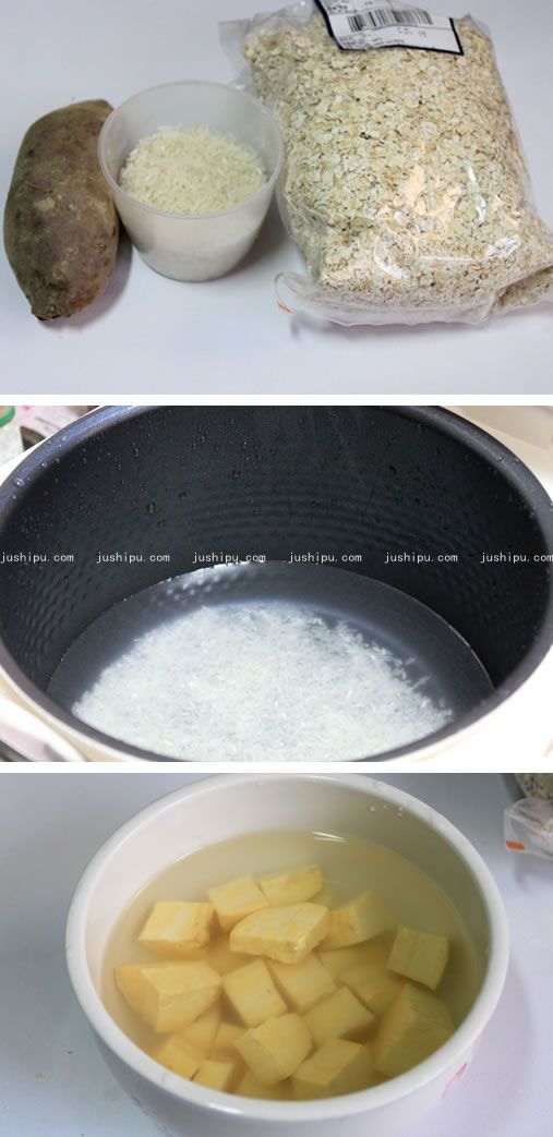 红薯燕麦粥的做法 jushipu.com