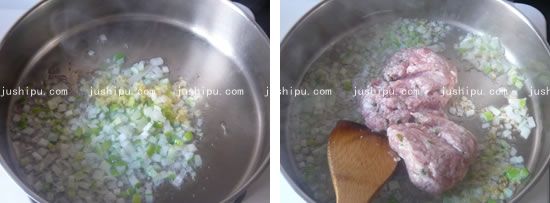 辣肉面的做法 jushipu.com
