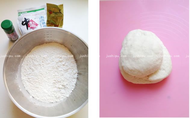 椒盐旋饼的做法 jushipu.com