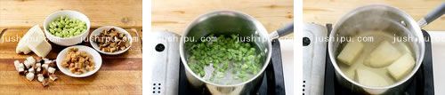 毛豆笋丁香干炒菜脯的做法 jushipu.com