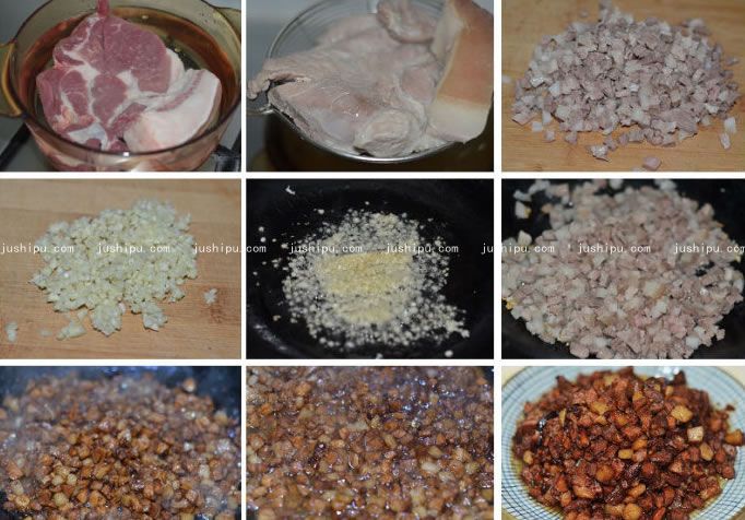 酱肉包子的做法 jushipu.com