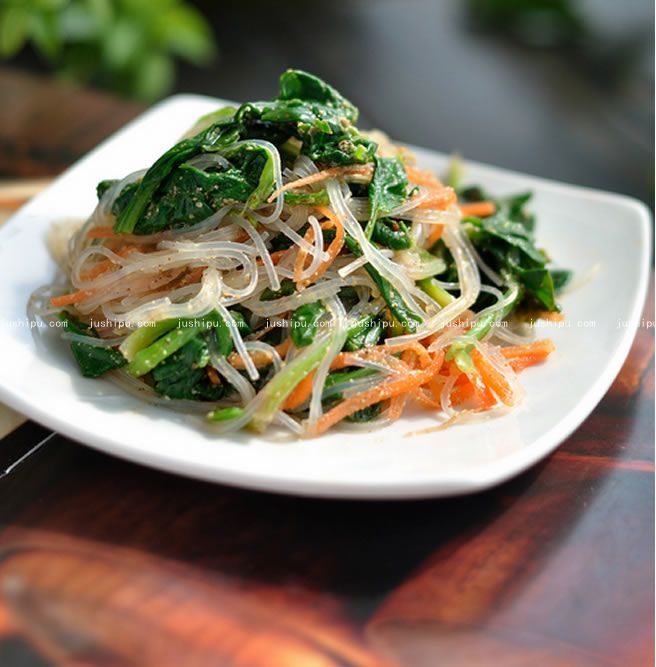 凉拌芥末菜的做法 jushipu.com
