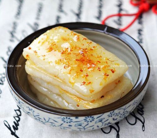 桂花糖糍粑的做法 jushipu.com