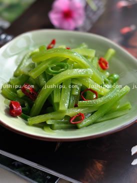 椒油脆莴苣的做法 椒油脆莴苣的做法