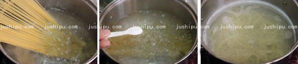 黑椒牛肉炒意粉的做法 jushipu.com