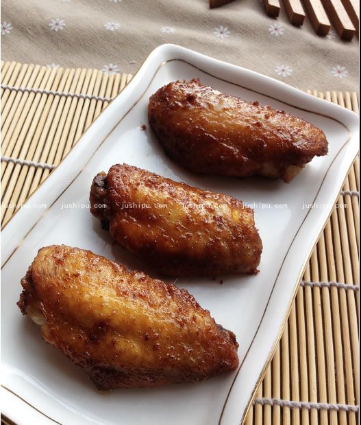 沙茶鸡翅的做法 jushipu.com