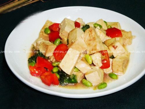 味噌烧豆腐的做法 jushipu.com
