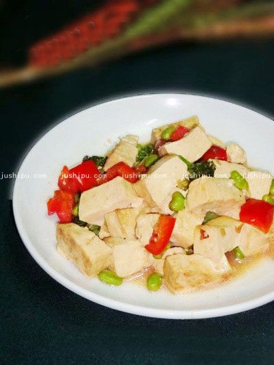 味噌烧豆腐的做法 jushipu.com