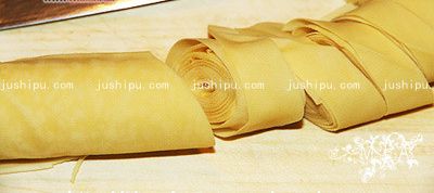 咸肉蒸百叶的做法 jushipu.com