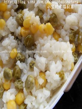 甜玉米青豆饭的做法 甜玉米青豆饭的做法