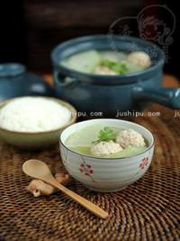 冬瓜氽丸子汤的做法