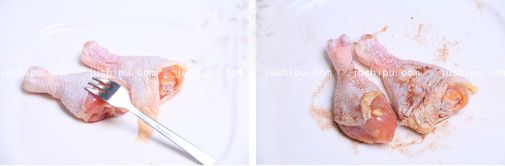 烤鸡腿的做法 jushipu.com