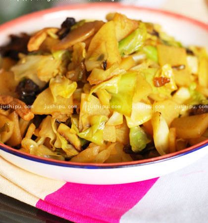 肉丝炒三样的做法 jushipu.com