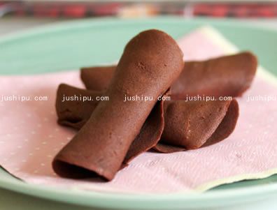 黄油可可手指卷的做法 jushipu.com