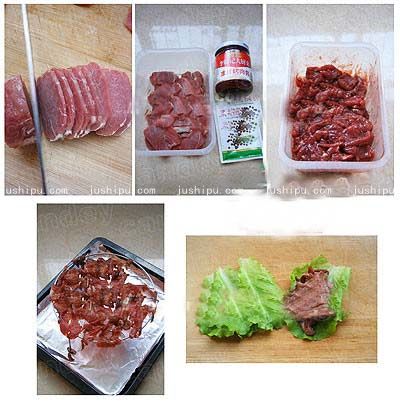 生菜包肉的做法 jushipu.com