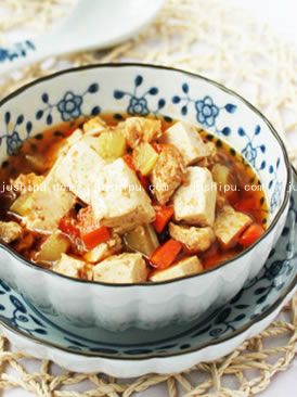 沙茶豆腐鸡丁的做法 沙茶豆腐鸡丁的做法
