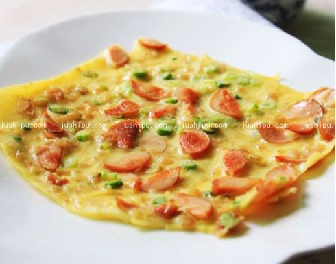 芦笋火腿燕麦饼的做法 jushipu.com