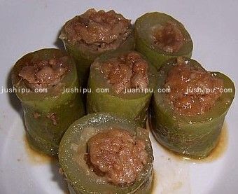 瓠子塞肉的做法 jushipu.com